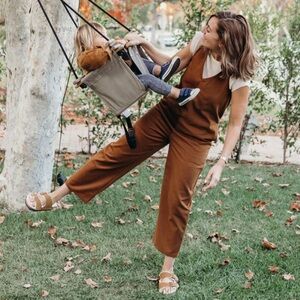 Merna Maita | Heavy Cotton Twill Jumpsuit - Caramel